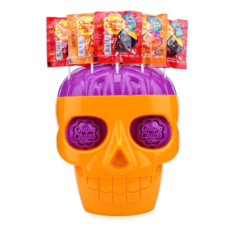 Chupa Chups Halloween Skull Lollipop 750g