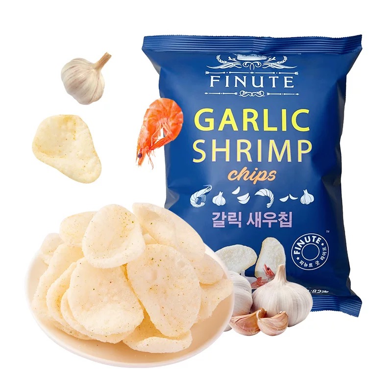 Korea-FINUTECrab Flavor Shrimp Chips 82g