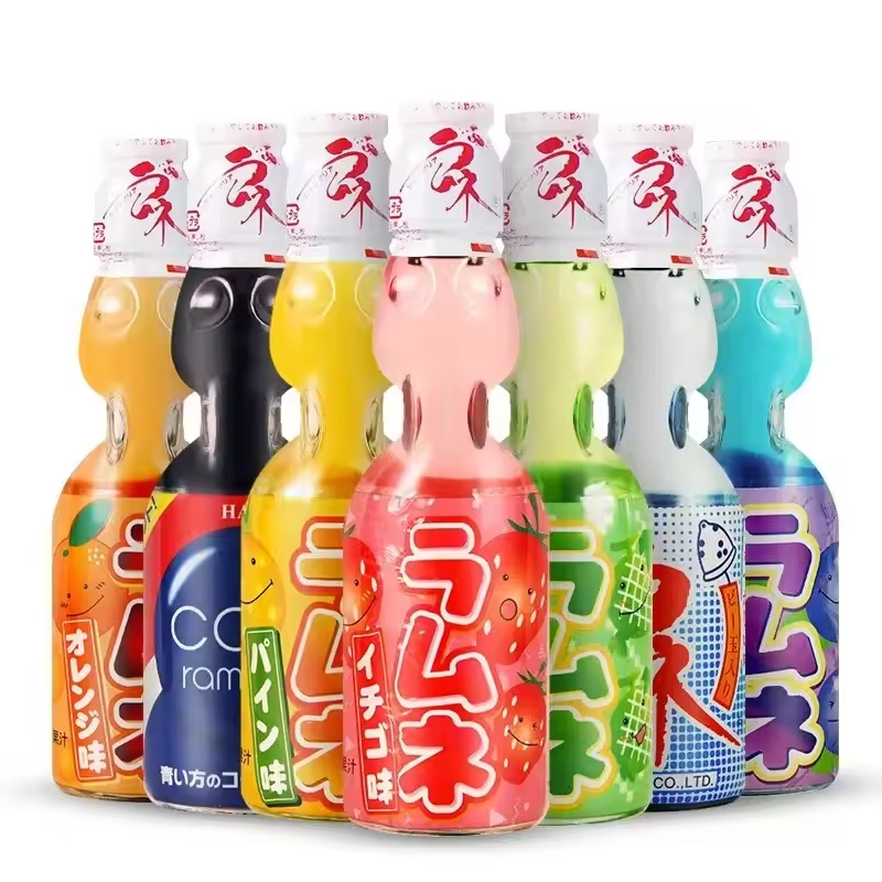 Japanese carbonated beverage marbles Hada wave soda 200ML